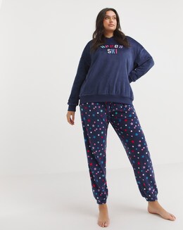 Pretty Secrets Fleece Hooded Lounge Set