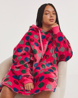 Pretty Secrets Fleece Oversized Hooded Dress