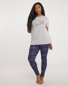 Pretty Secrets Value Christmas Spirit Pyjama Legging Set