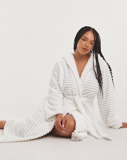 Pretty Secrets Luxury Fleece Hooded Robe