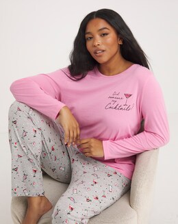 Pretty Secrets Cocktail Print Value Pyjama Set