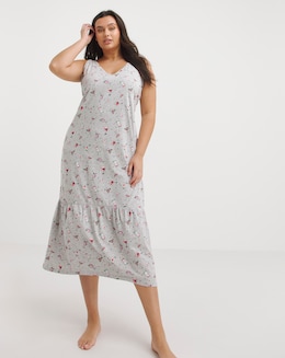 Pretty Secrets Cocktail Print Value Maxi Nightie