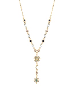 Mood Gold Multi Coloured Fine Celestial Y Necklace