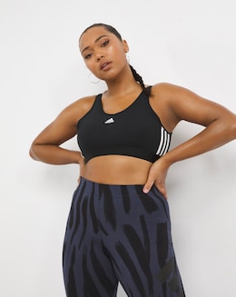 adidas 3 Stripe Crop Top