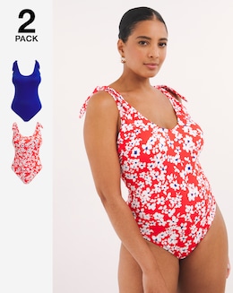 Value 2 Pack Tie Strap Swimsuits