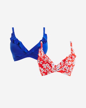 Value 2 Pack Plunge Bikini Tops - Image 2