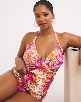 MAGISCULPT Twist Front Tankini Set