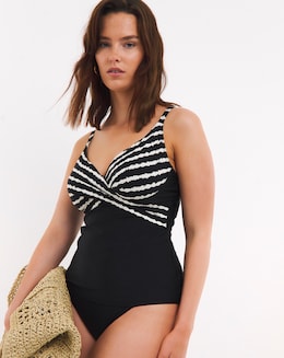 Figleaves Tailor Underwired Twist Front Tummy Control Tankini Top