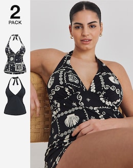 Value 2 Pack Tankini Tops