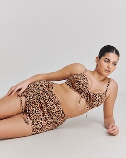 Simply Be Leopard Print Bikini Skirt