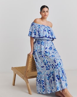 MAGISCULPT Bardot Beach Dress