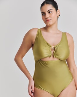Trim Detail Tummy Control Swimsuit