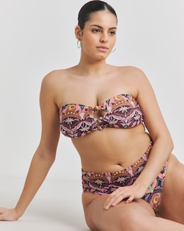 Simply Be Knot Detail Bandeau Bikini Set