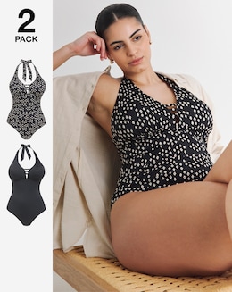 Value 2 Pack Halterneck Swimsuits
