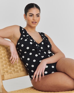 MAGISCULPT Firm Control Ruffle Swimsuit