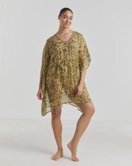 MAGISCULPT Embellished Print Kaftan