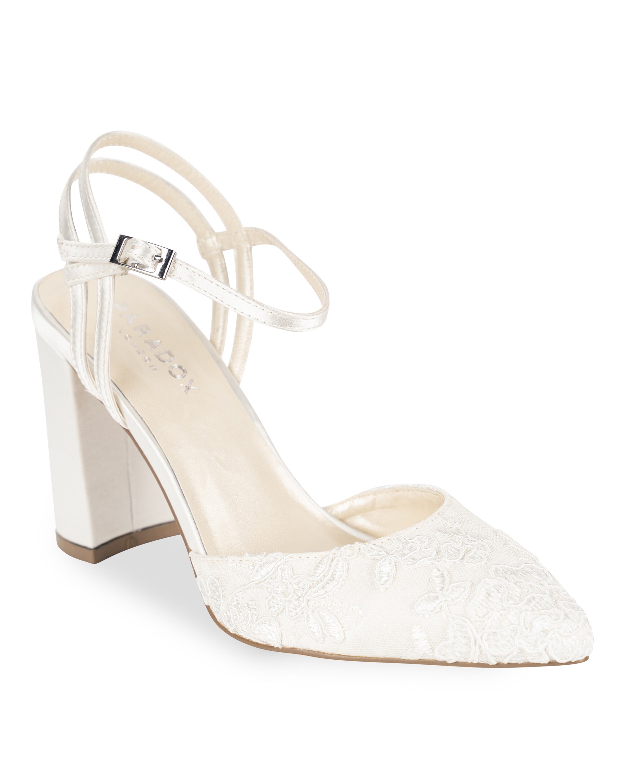 White Bridal Shoes Standard to Extra Wide Fit Simply Be
