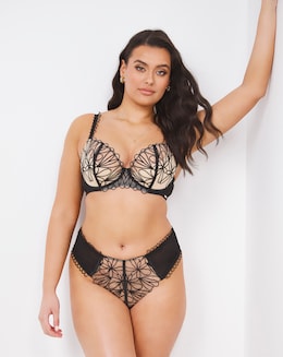 Figleaves Curve Artistry Embroidery Underwire Quarter Pad Balcony Bra