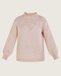 Monsoon Pattern Neck Jumper