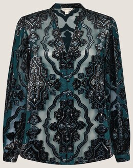 Monsoon Darcy Devore Blouse
