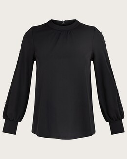 Monsoon Pearl Detail Blouse