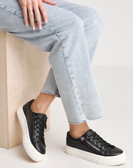 Kate Lace Up Zip Detail Chunky Trainers Wide E Fit