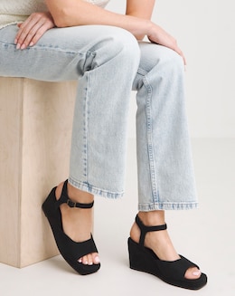 Lexi Barely There Wedge Sandals Wide E Fit Simply Comfort