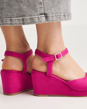 Barely There Wedge Sandal Ex Wide - Image 4