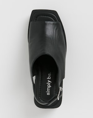 Slingback Block Heel Sandal Ex Wide - Image 5