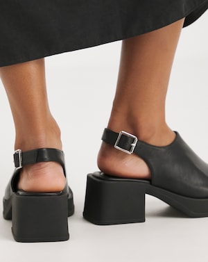 Slingback Block Heel Sandal Ex Wide - Image 6
