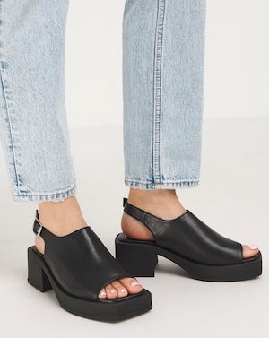 Slingback Block Heel Sandal Ex Wide - Image 10
