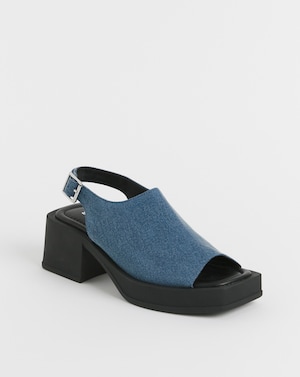Slingback Block Heel Sandal Ex Wide - Image 3