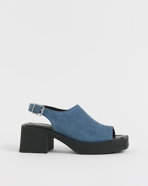 Slingback Block Heel Sandal Ex Wide - Image 4