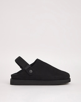 Charlene Closed Toe Black Mule Standard Fit