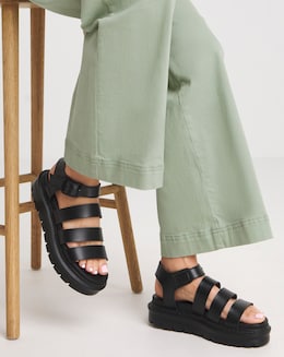 Heavenly Feet Saffron Fisherman Chunky Sandals Wide Fit