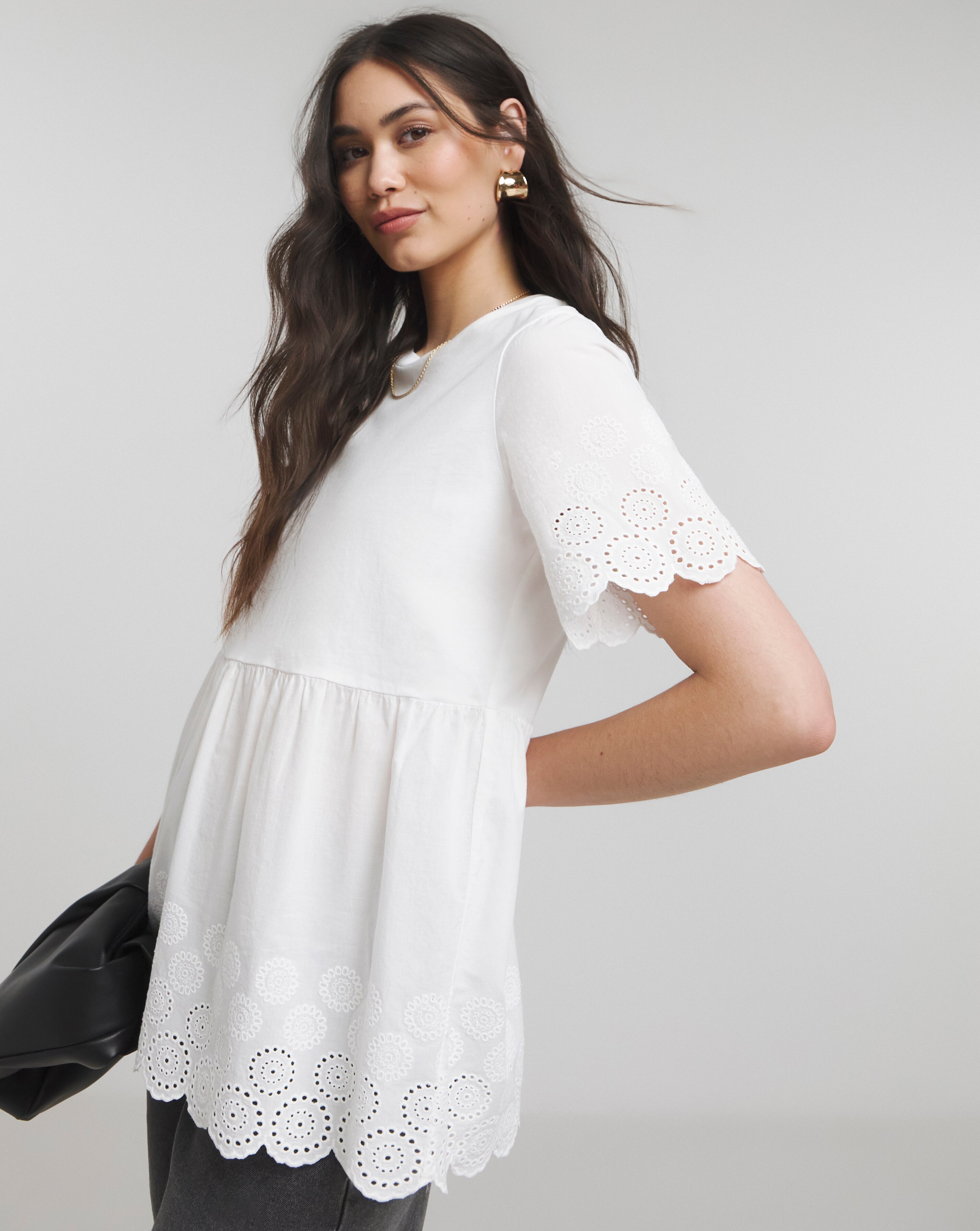 RAFFLE FRILL TOPS (IVORY) – AMOMMA - トップス