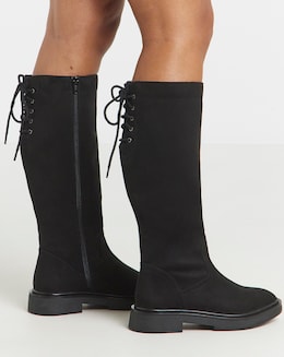 Lace Back Riding Boot Ex Wide SC - Image