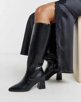 Point Knee High Boots Ex Wide SC - Image