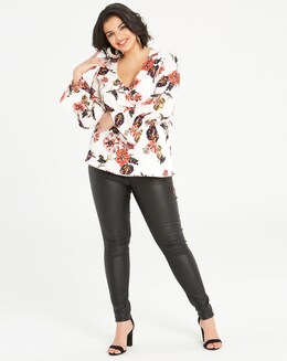 Lovedrobe Printed Wrap Top