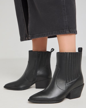 Pointed Chelsea Western Boots ExWide - Image 3