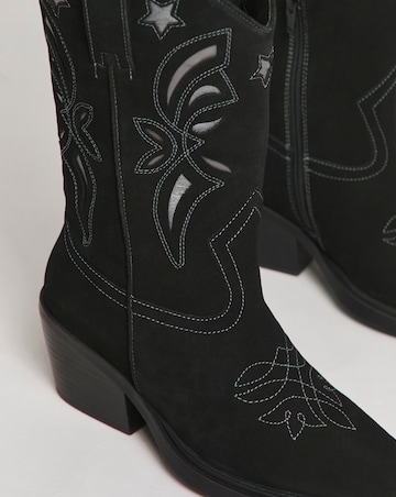Cut Out Calf Western Boots ExWide Stan C