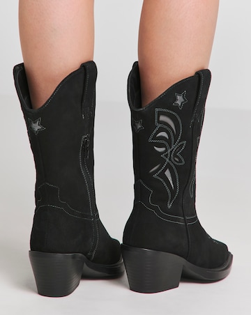 Cut Out Calf Western Boots ExWide Stan C