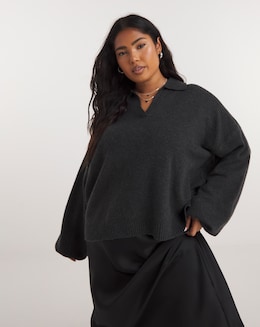 Nobody's Child Open Collar Jumper