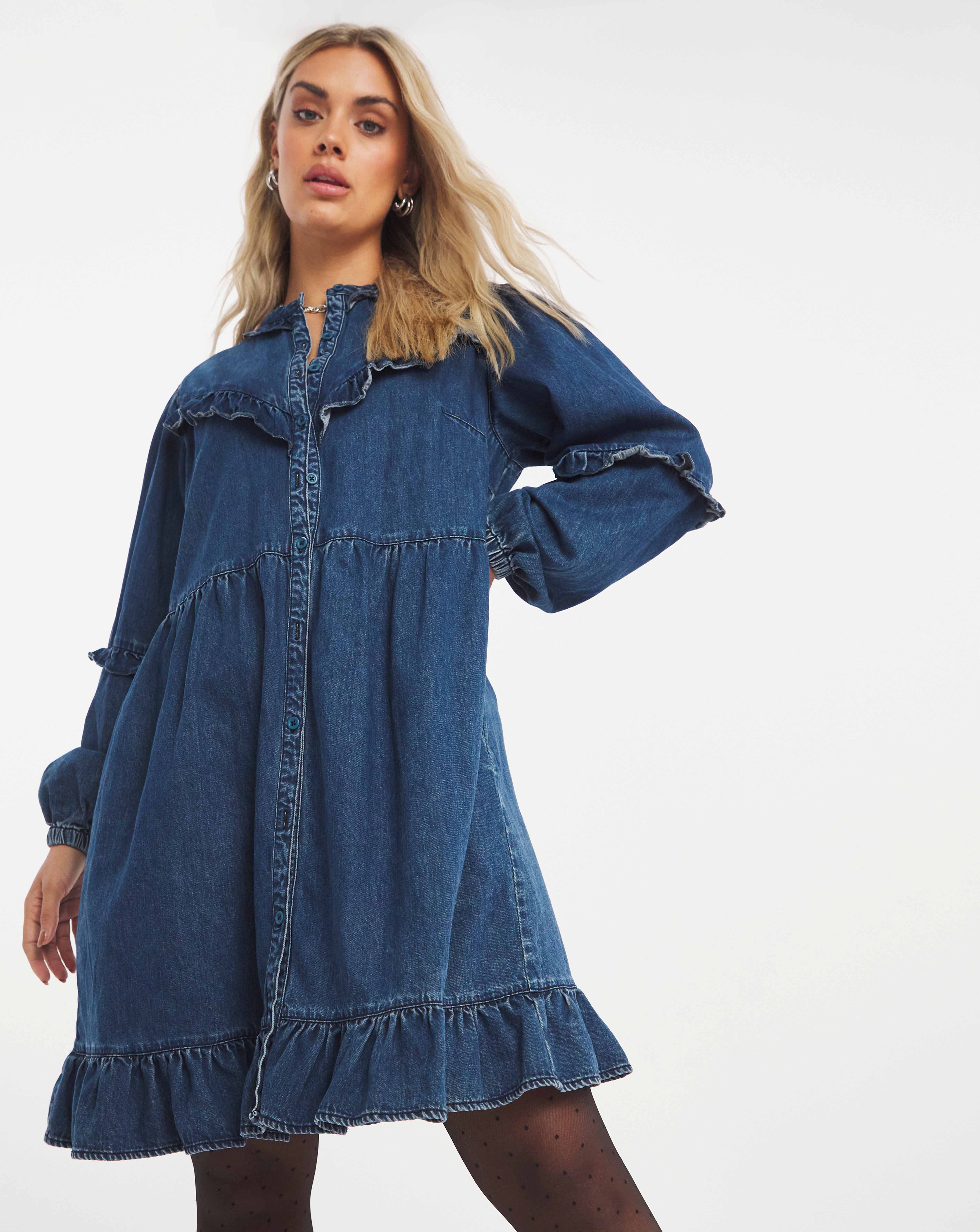 Denim Dresses | Blue, White \u0026 Black 