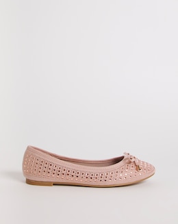 Charlize Embellished Ballerina Shoes Ex Wide Fit Simply Comfort