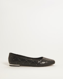 Chantal Quilted Ballerina Shoes Wide Fit Simply Comfort