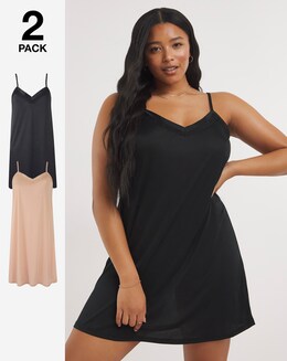 Naturally Close 2 Pack Black/Almond Full Slips Length 36in