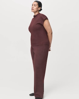 Mango Relaxed Flare Trousers