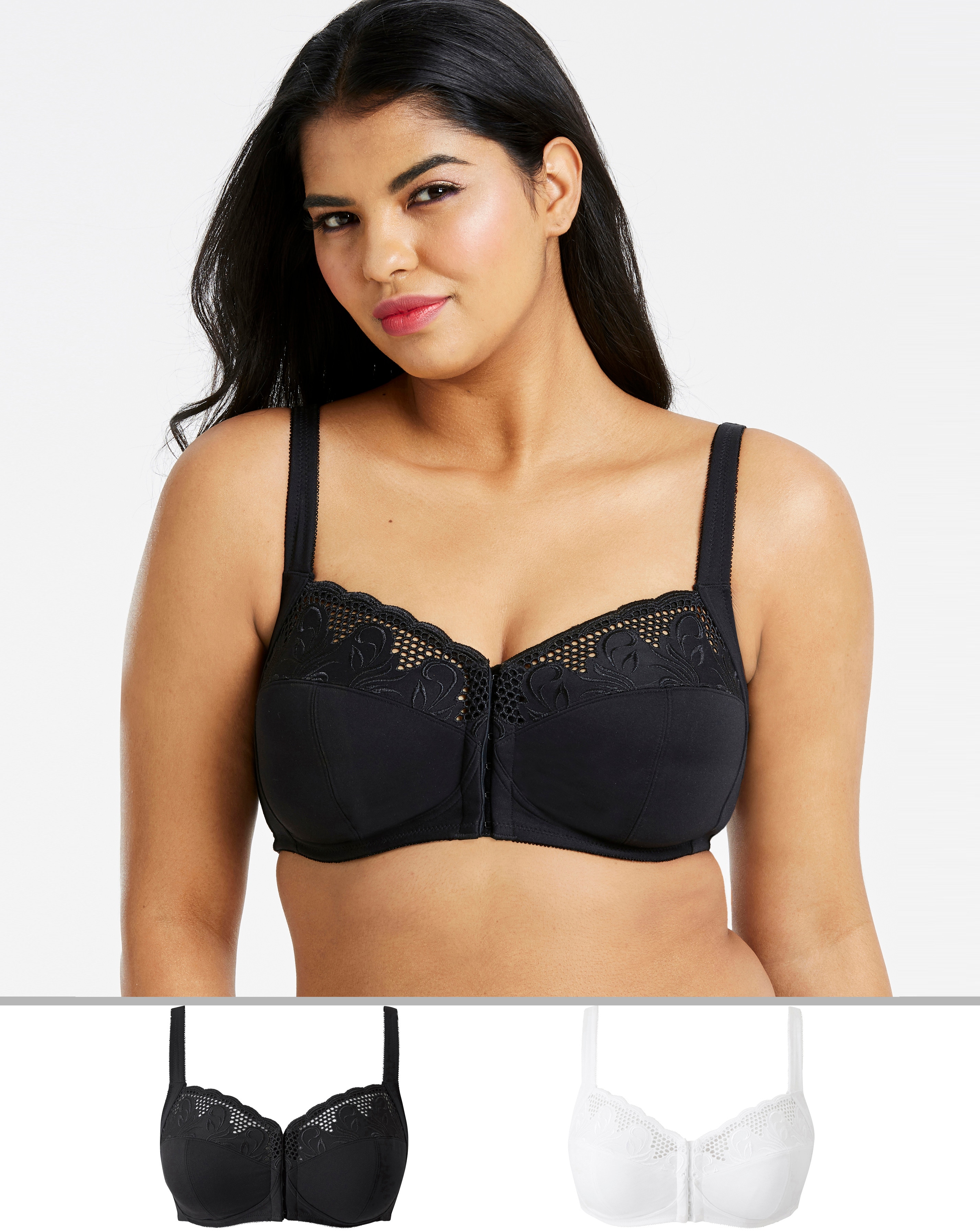 front fastening bra