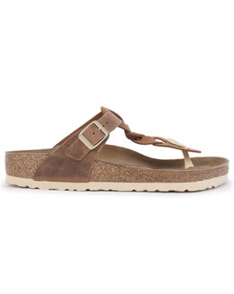Gizeh Braided Oiled Leather Toe Post Sandals Standard Fit